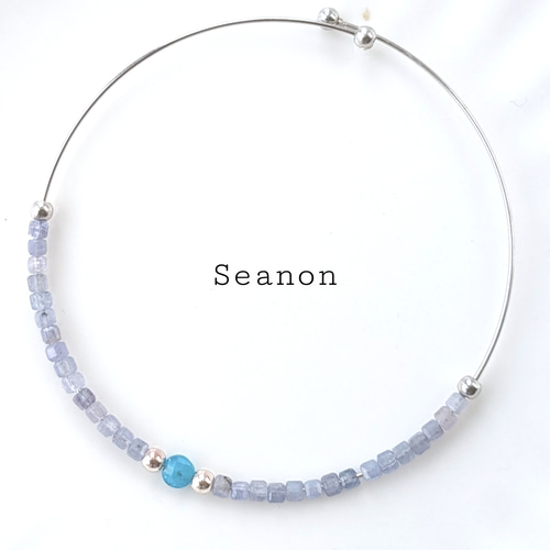 タンザナイト＆アパタイトバングル バングル・リストバンド Seanon 