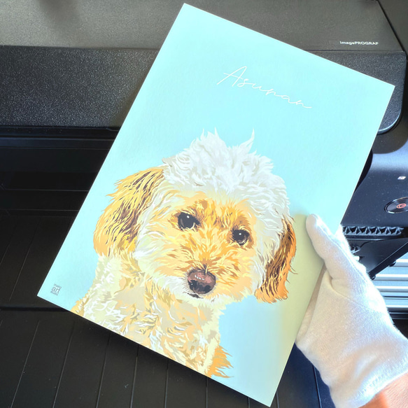 フォロワー様は価格から10％OFF【ペット画オーダー制作（A5用紙　１匹描き）】 フォロワー様は価格から10%OFF】『ペット画オーダー A5用紙 1匹描き