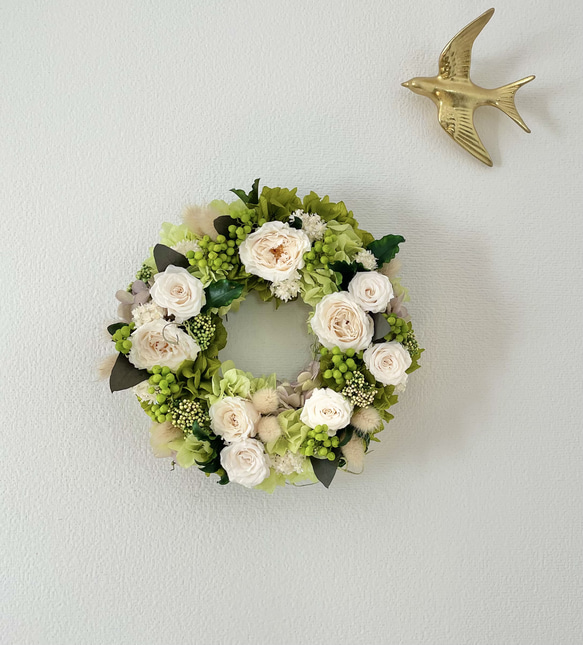 花いっぱい、ときめくリース_04 1枚目の画像