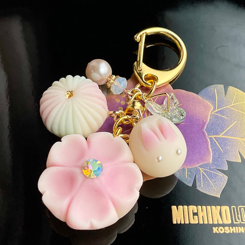 練り切り 和菓子 キーホルダー 桜 フェイクスイーツ 食品