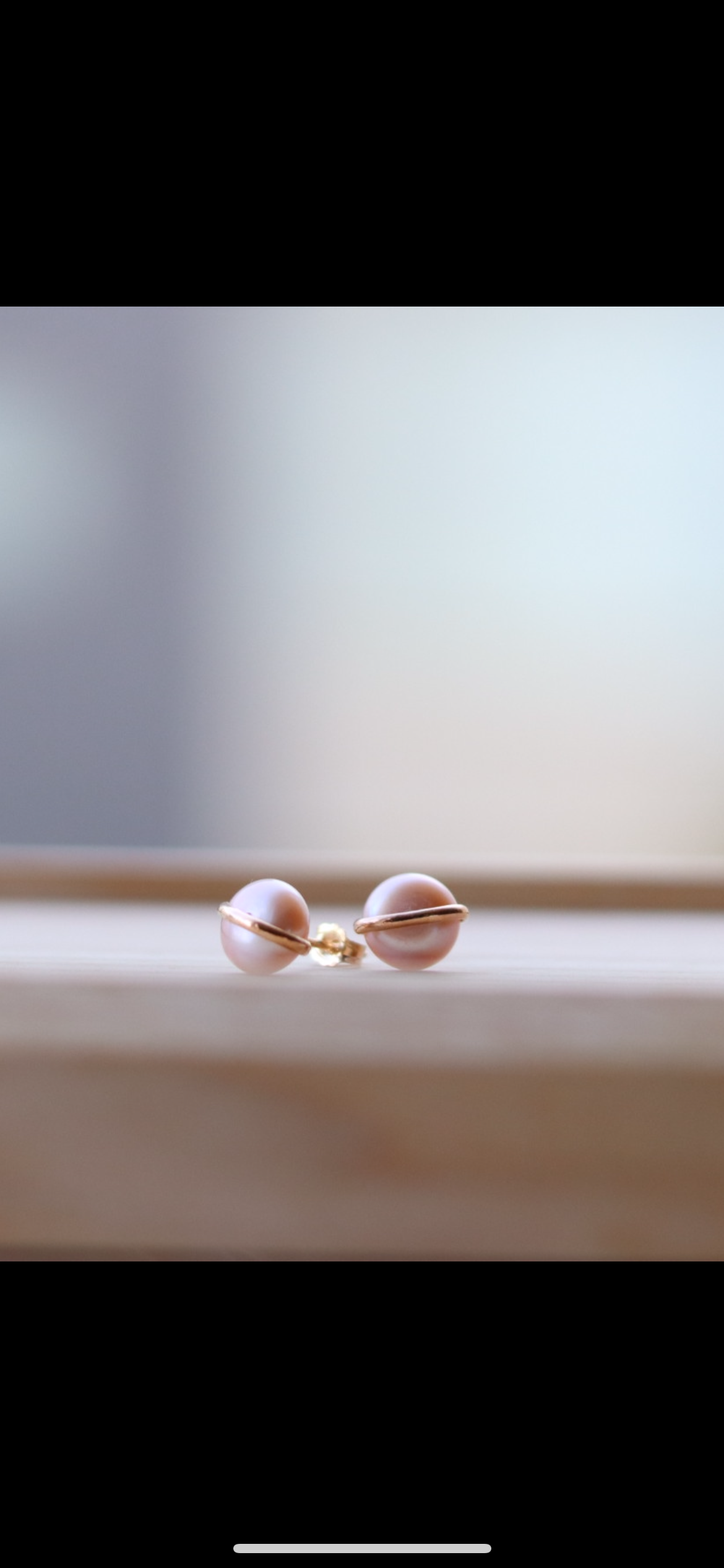 ピアス 金アレ対応 14kgfピアス 彫金 14金ゴールドフィルド 淡水パール カバーピアス＊ピンク