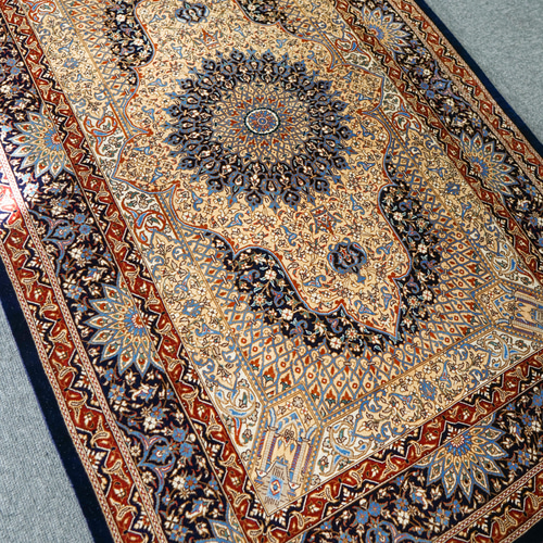 120×78cm【アフガニスタン手織り絨毯 カールモハメディ】ペルシャ絨毯