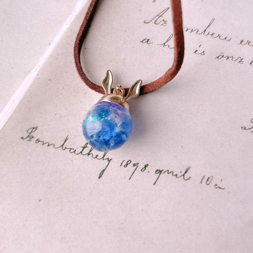 〜ひまうい様〜在庫処分セール✨ 天然石　レジンネックレス　【虹うさぎ】 ◇選べる誕生石＆素材◇Angel Rabbit うさぎネックレス 【MIP1169WEB