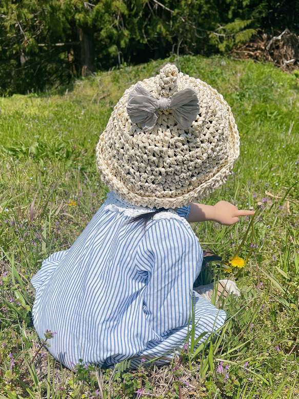 春夏用￤どんぐり麦わら帽子 3枚目の画像