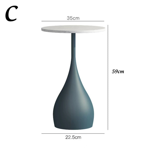 サイドテーブル コーヒーテーブル 人造大理石 シンプル 北欧 モダン ゴールド ブラック ブルー ch-1697 5枚目の画像
