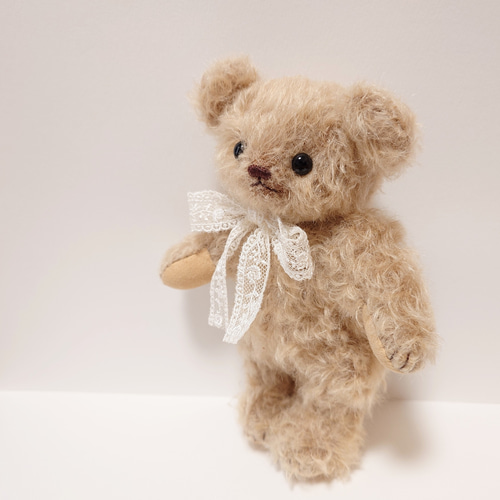 ゴールドモヘア テディベア 18.5cm ぬいぐるみ yukumao 通販