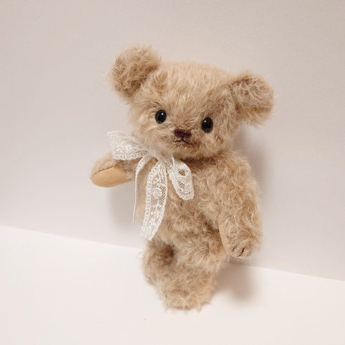 ゴールドモヘア テディベア 18.5cm ぬいぐるみ yukumao 通販
