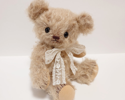 テディベア　ホワイトベア　ぬいぐるみ ラティニティモヘア テディベア ホワイトベア ぬいぐるみ ラティニティモヘア - メルカリ