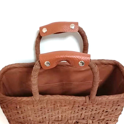 山葡萄バッグ斜め乱れ花 かごバッグ 山葡萄バッグ魅力 通販｜Creema  