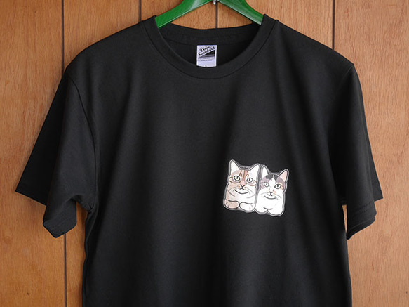 sale★B品★猫半袖Tシャツ/フリーL 1枚目の画像