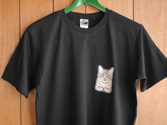 sale★B品★猫半袖Tシャツ/フリーM 1枚目の画像