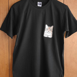 sale★B品★猫半袖Tシャツ/フリーM 2枚目の画像