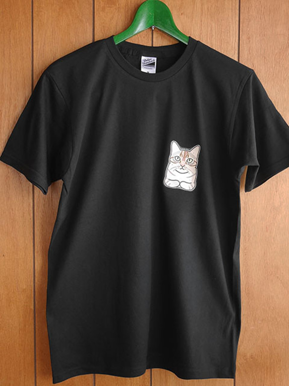 sale★B品★猫半袖Tシャツ/フリーM 2枚目の画像