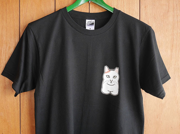 sale★B品★猫半袖Tシャツ/フリーM 1枚目の画像