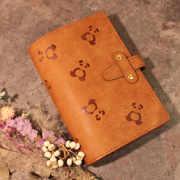 パンダ柄がかわいい システム手帳カバー ミニ6 スケジュール帳