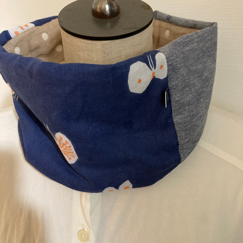 ハンドメイド✳︎ミナペルホネンネックウォーマーパッチワーク6重  