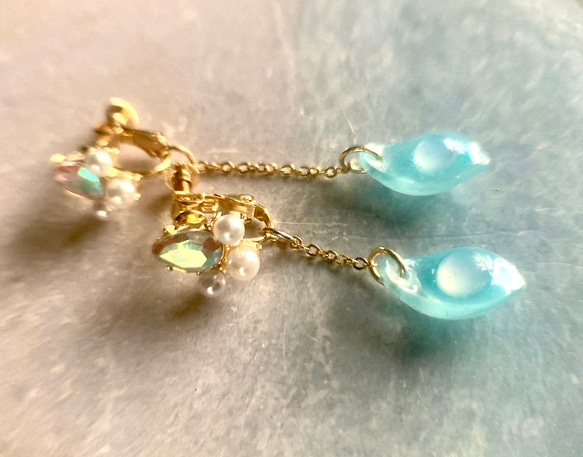 MERMAID AURORA BIJOU EARRING 人魚のビジュー耳飾り 13枚目の画像