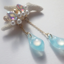 MERMAID AURORA BIJOU EARRING 人魚のビジュー耳飾り 6枚目の画像