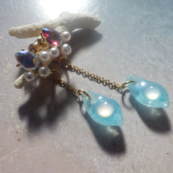 MERMAID AURORA BIJOU EARRING 人魚のビジュー耳飾り 12枚目の画像