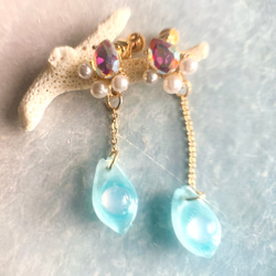 MERMAID AURORA BIJOU EARRING 人魚のビジュー耳飾り 18枚目の画像