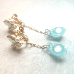 MERMAID AURORA BIJOU EARRING 人魚のビジュー耳飾り 20枚目の画像