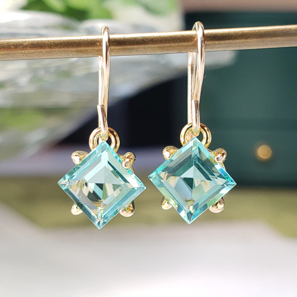 美しいブルーグリーン 人工パライバトルマリン ライトグリーン  