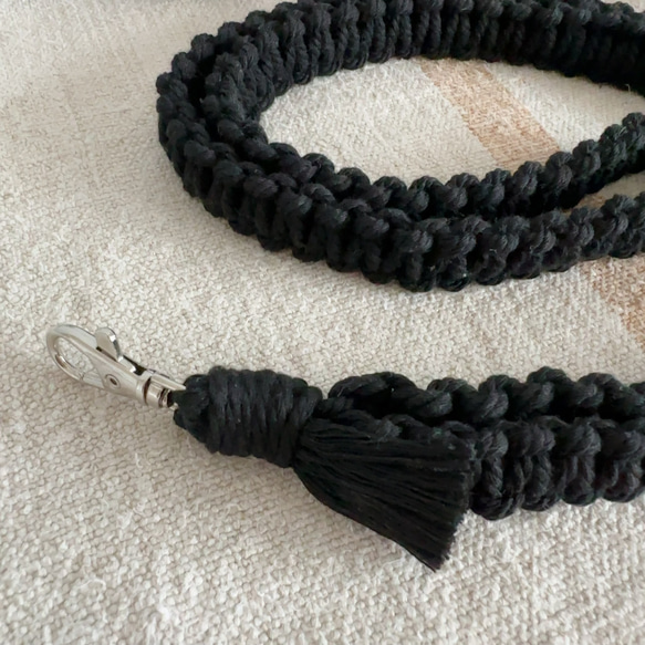 携帯ショルダーストラップ♥ダークカラー♥コットン携帯ストラップネックストラップネームホルダー 7枚目の画像