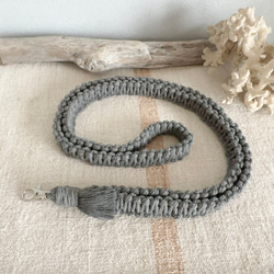 携帯ショルダーストラップ♥ダークカラー♥コットン携帯ストラップネックストラップネームホルダー 3枚目の画像