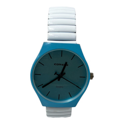 POPなカラーのジャバラ時計 CM-768J （BLUE） 2枚目の画像