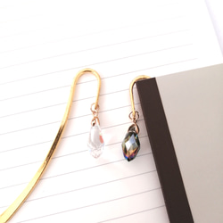 しおり　ブックマーカー❁シンクオブミー(みもざオレンジ) 桜のしおりK (SKG011) 金の栞シリーズ 24K表面加工 金属製