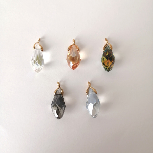 大人気【キラキラしずくのブックマーカー】　本のしおり　しおり　ブックマーク　雫　しずく　ガラス　サンキャッチャー　簪 17枚目の画像