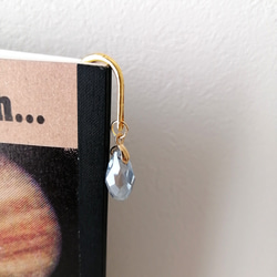 大人気【キラキラしずくのブックマーカー】　本のしおり　しおり　ブックマーク　雫　しずく　ガラス　サンキャッチャー　簪 14枚目の画像