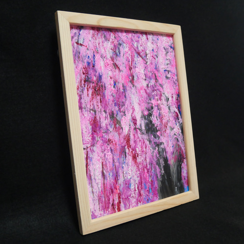 油絵 油彩 油彩画 絵 絵画【さくら】 絵画 HR 通販 17498193｜Creema