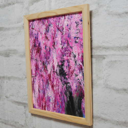 油絵 油彩 油彩画 絵 絵画【さくら】 絵画 HR 通販 17498193｜Creema