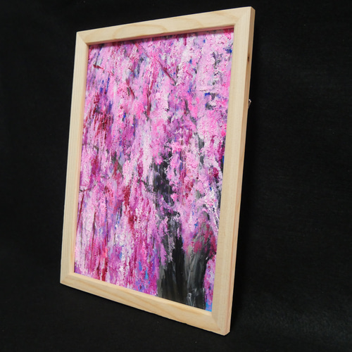 油絵 油彩 油彩画 絵 絵画【さくら】 絵画 HR 通販 17498193｜Creema