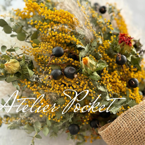 2.ミモザブーケスワッグ