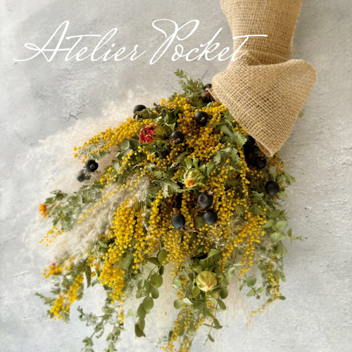 6.ミモザブーケスワッグ