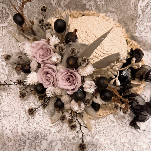 ❤️SALE❤️shabby chic modern麦わら帽子アレンジ その他素材