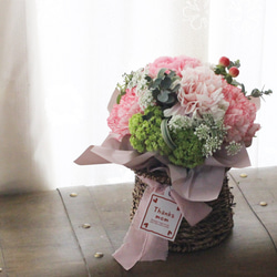 プリザーブドフラワー星空の輝きブルーローズ花束（花束ラッピング