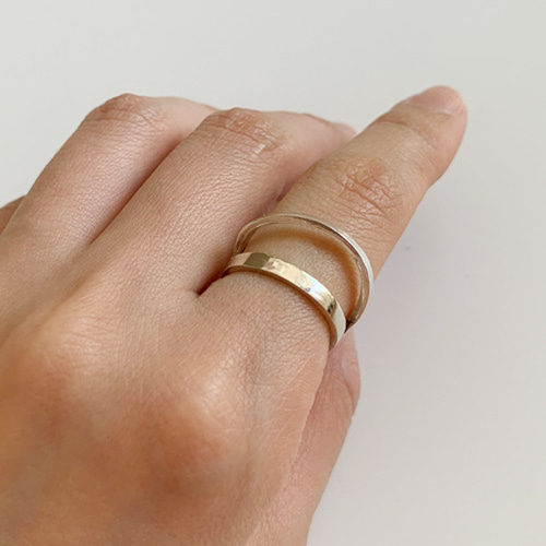 SV99.9｣2重リング(12号) 指輪・リング Jewelry Attic;KYA 通販