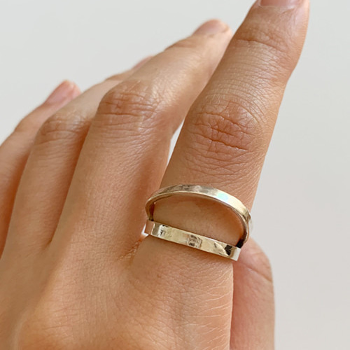 SV99.9｣2重リング(12号) 指輪・リング Jewelry Attic;KYA 通販 