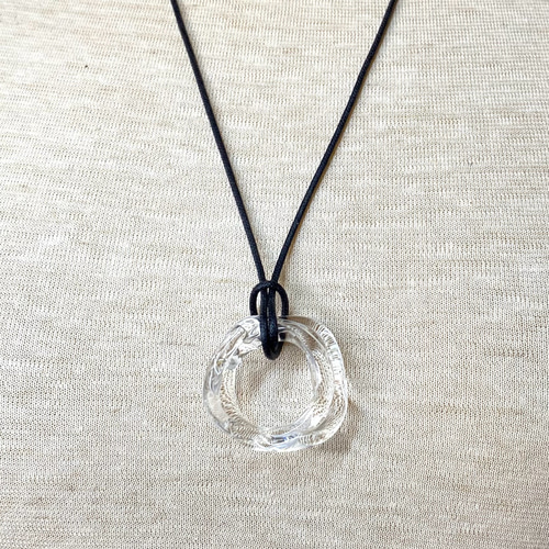 ガラス ネックレス 〜 roue 〜 チョーカー ペンダント ガラス