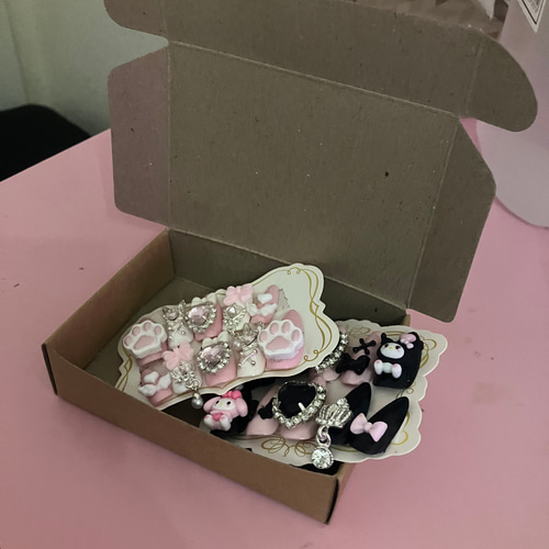 地雷ネイル ネイルチップ 地雷 量産 キャラクター 痛ネイル 量産型  