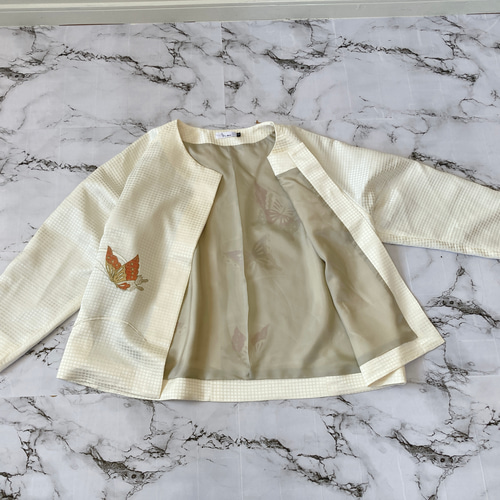 Creema限定！早割価格】ハンドメイド 着物リメイク ジャケット L 