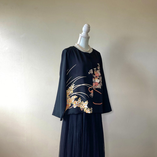 ハンドメイド 着物リメイク ジャケット L ジャケット おうんちゃん 