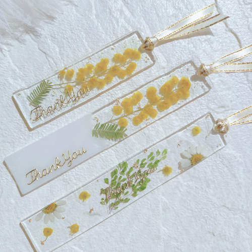 Thank youミモザのブックマーカー(しおり) 母の日オススメギフト