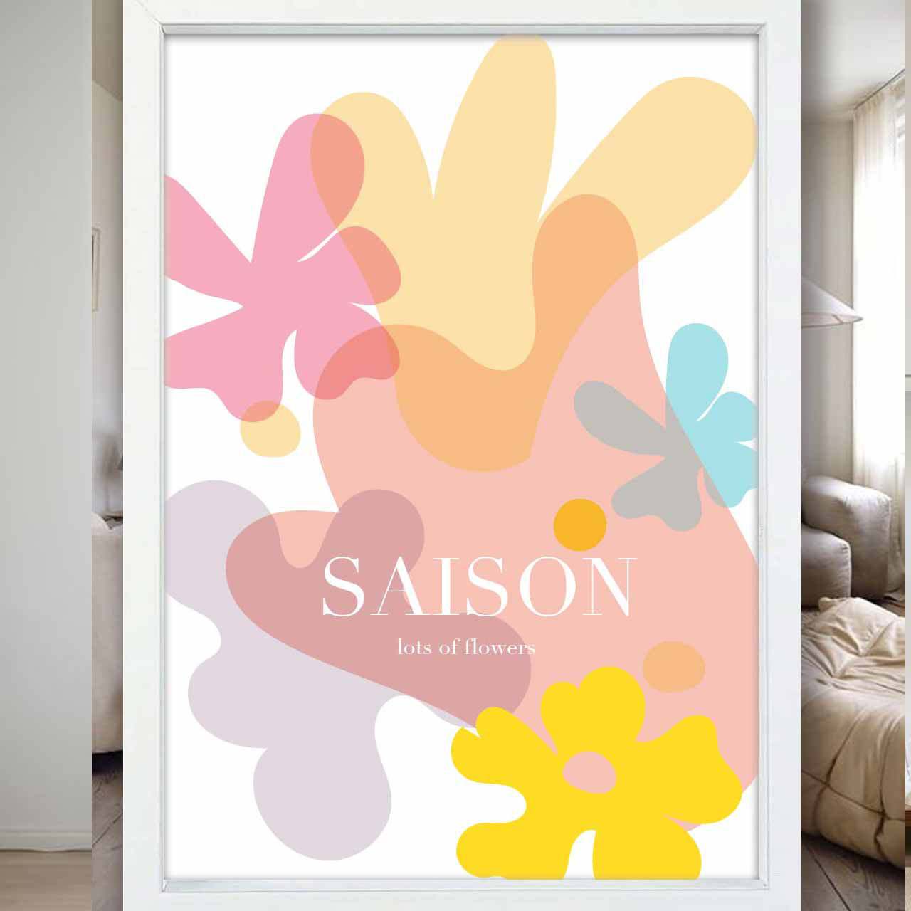 SAISON　花　イラスト　ポスター　A4 A3 A2 A1　アートポスター　アート/sei検索新着順　2702