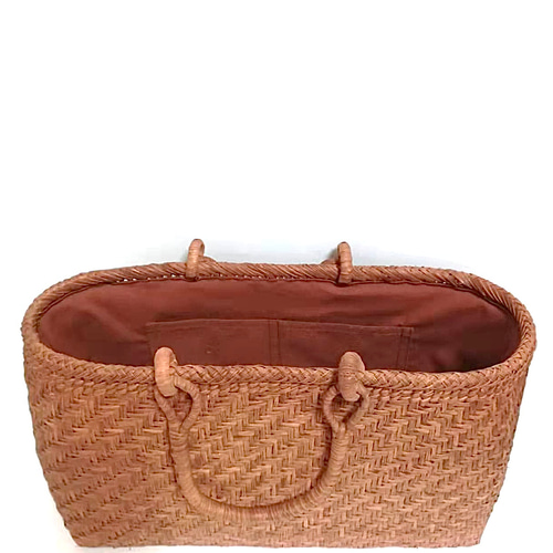 山葡萄バッグ高級極細2本飛び編み 山葡萄バッグ横長高級極細二本飛び編み かごバッグ 山葡萄バッグ