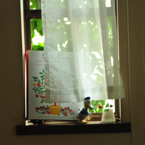 カフェカーテン☆カフェポール2本で高さ調整☆ハンドメイド