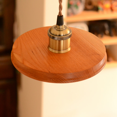 欅のペンダントライト、シェードΦ180～200/style-F #0093 シーリング